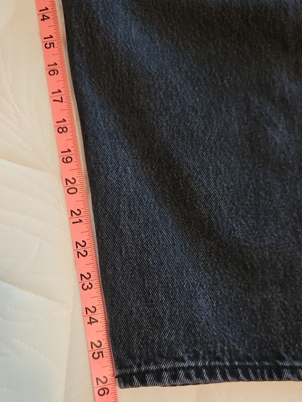 Abercrombie & Fitch Mid Rise Barrel Jeans Black Denim, 30 - Picture 7 of 8